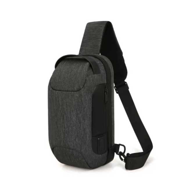 BANGE Waterproof Chest Bag for Men with USB Charging Port – Sling Shoulder Bag