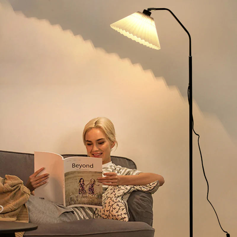 LED Sofa Floor Lamp with Flexible Gooseneck – Dimmable Reading & Task Light – 2-in-1 Table or Floor Standing Lamp for Living Room & Office