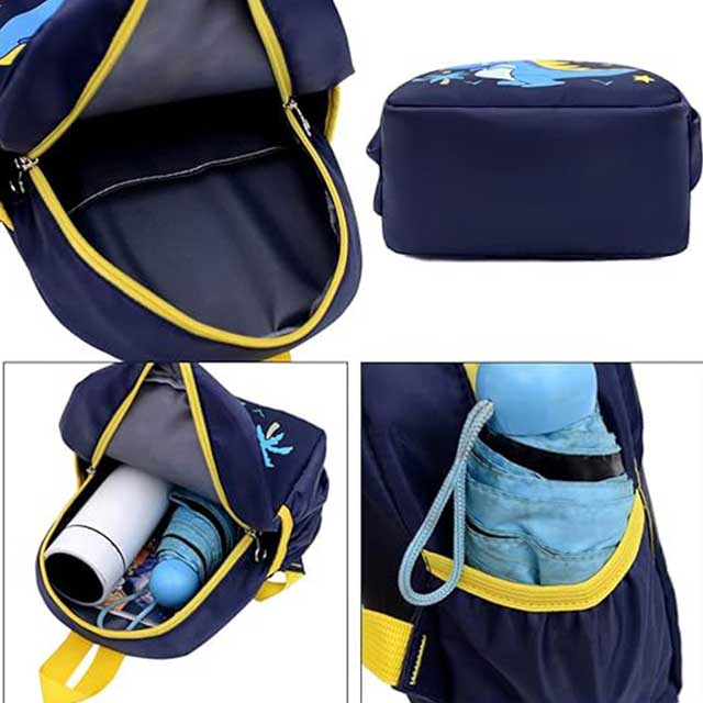 Babioms Dinosaur Backpack for Kids – Cute Blue Kindergarten School Bag for Boys & Girls | Lightweight Children's Backpack for Preschool & Nursery