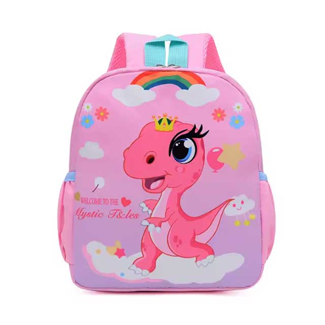 Babioms Dinosaur Backpack for Kids – Cute Blue Kindergarten School Bag for Boys & Girls | Lightweight Children's Backpack for Preschool & Nursery