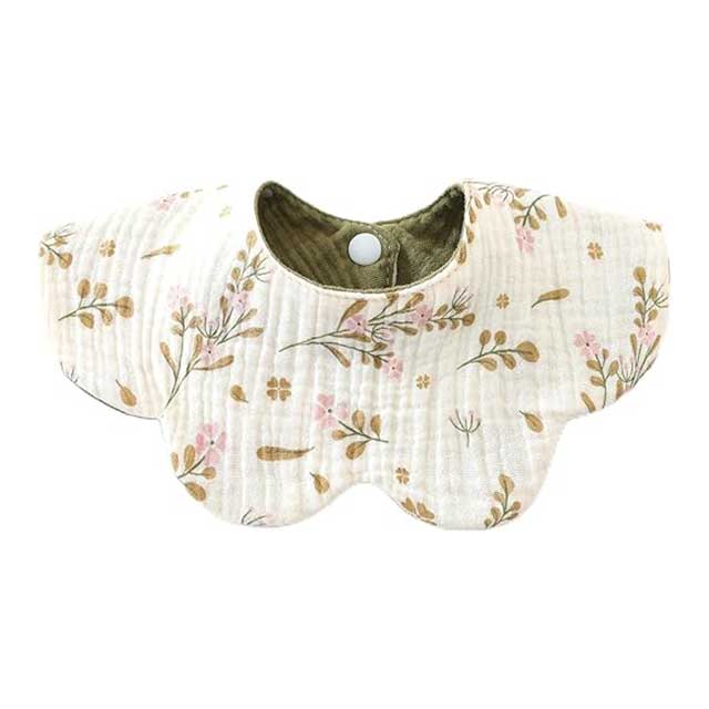 Baby Drooling Bib – 6-Layer Cotton Burp Cloth for Newborns & Toddlers (0–24 Months) | Soft & Absorbent Saliva Towel for Infants, Comfortable & Gentle on Skin