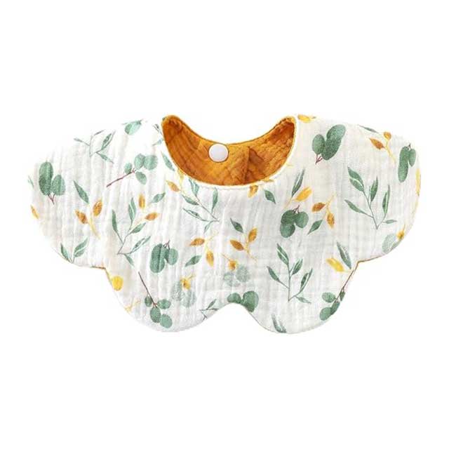 Baby Drooling Bib – 6-Layer Cotton Burp Cloth for Newborns & Toddlers (0–24 Months) | Soft & Absorbent Saliva Towel for Infants, Comfortable & Gentle on Skin