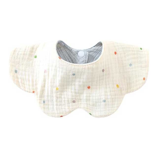 Baby Drooling Bib – 6-Layer Cotton Burp Cloth for Newborns & Toddlers (0–24 Months) | Soft & Absorbent Saliva Towel for Infants, Comfortable & Gentle on Skin