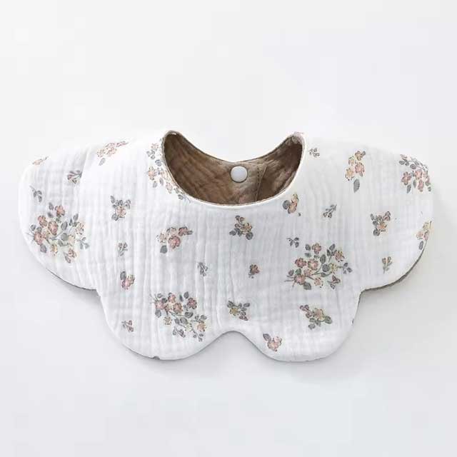 Baby Drooling Bib – 6-Layer Cotton Burp Cloth for Newborns & Toddlers (0–24 Months) | Soft & Absorbent Saliva Towel for Infants, Comfortable & Gentle on Skin