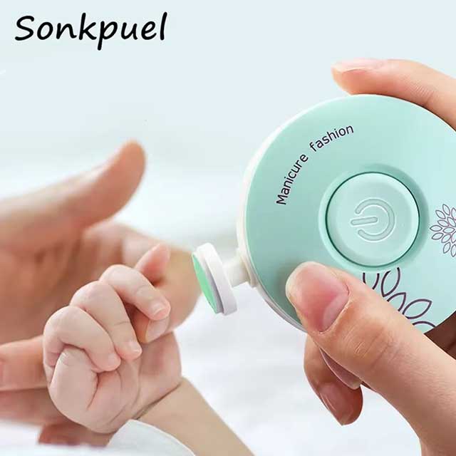 Baby Electric Nail Trimmer – Newborn Nail Care Kit with Safe Nail Filer & Clippers | Gentle Manicure Set for Babies & Kids