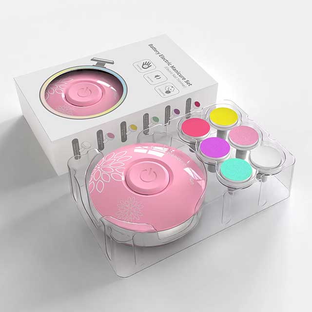 Baby Electric Nail Trimmer – Newborn Nail Care Kit with Safe Nail Filer & Clippers | Gentle Manicure Set for Babies & Kids