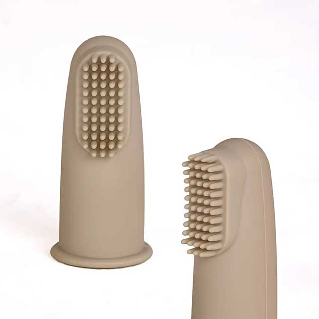 Baby Finger Toothbrush – Soft Silicone Infant Oral Cleaning Brush for Newborns & Toddlers | Portable Dental Care Tool for Babies