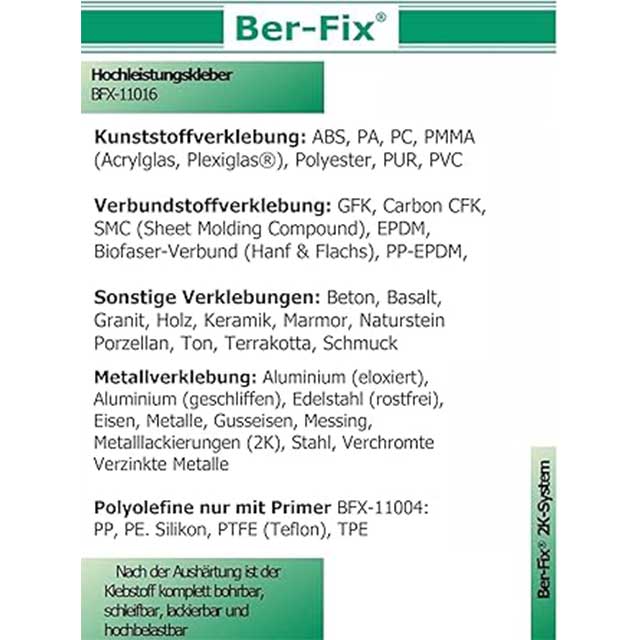 Ber-Fix 2K High Performance Adhesive