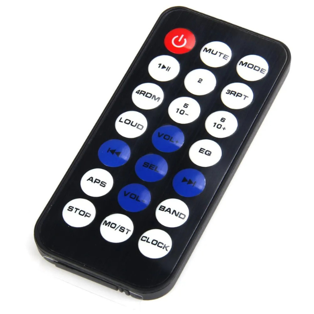 Black Universal MP3 Remote – Works with MP3 Modules, Amplifier Boards & Audio Speakers