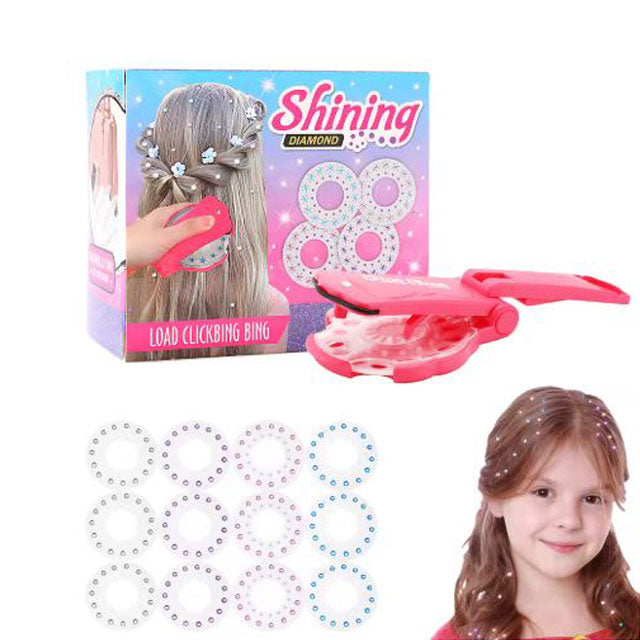 Bling Diamond Hair Styling Kit & DIY Crystal Paste Tool – Ultimate Drill Stickers Machine for Mobile Phone Shell Decor