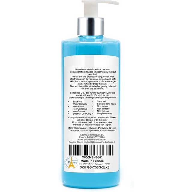 Blue & Navy Ultrasonic Contact Gel