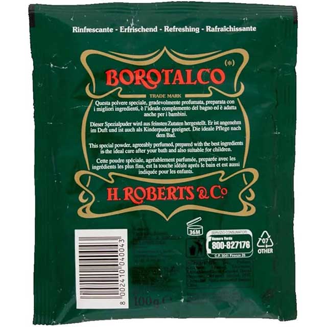 Borotalco Roberts Talcum Powder Packs