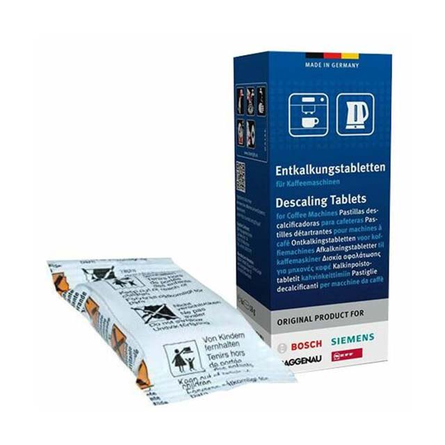 Bosch Descaling Tablets – Powerful Limescale Remover for Coffee Machines & Household Appliances