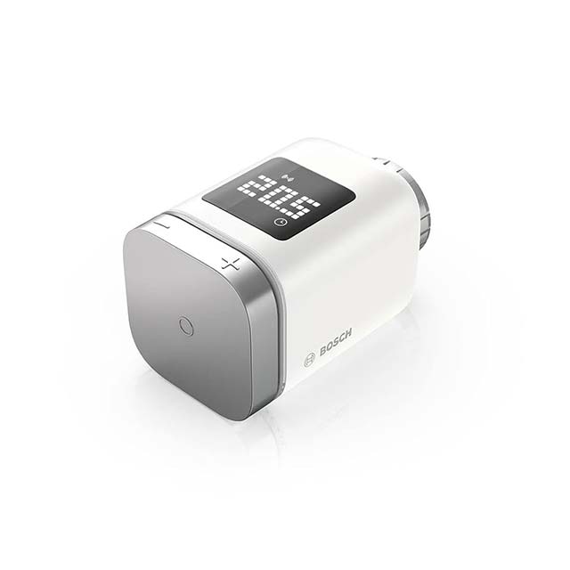 Bosch Smart Home Radiator Thermostat II - Smart Thermostat with App Control, Compatible with Amazon Alexa, Apple HomeKit & Google Home