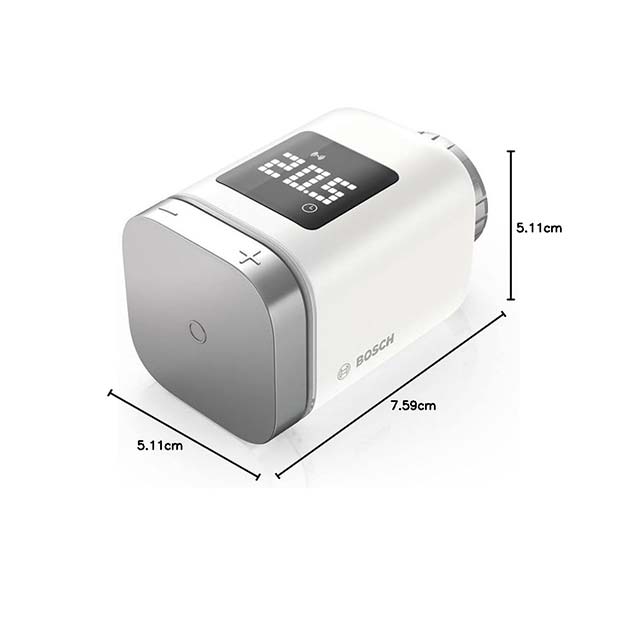 Bosch Smart Home Radiator Thermostat II - Smart Thermostat with App Control, Compatible with Amazon Alexa, Apple HomeKit & Google Home