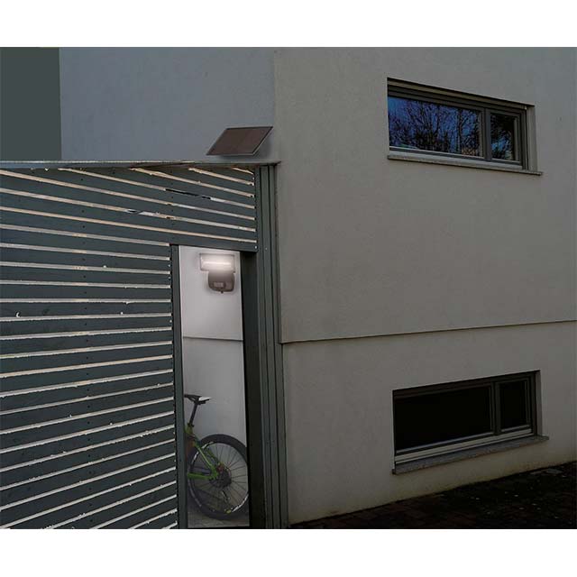 Brennenstuhl SOL 800 Outdoor Solar LED Spotlight – 400 Lumens, Motion Sensor, IP44, LG SMD LEDs & Solar Panel (Battery Included)