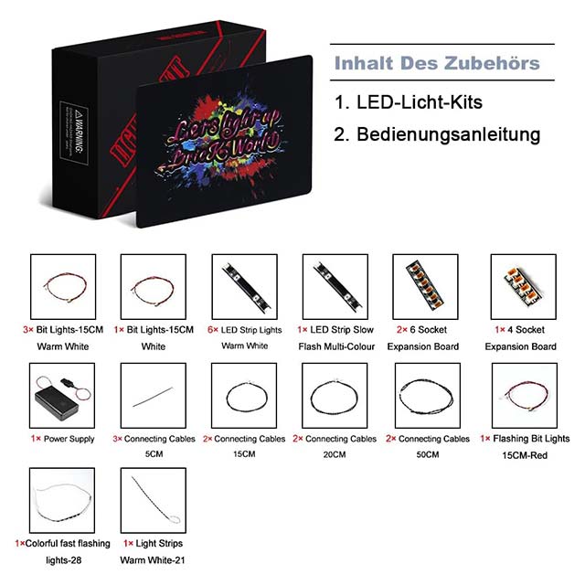BrickBling LED Light Set for Lego 10308 Holiday Main Street - Lighting Kit Only, Creative Gift for Lego Holiday Street