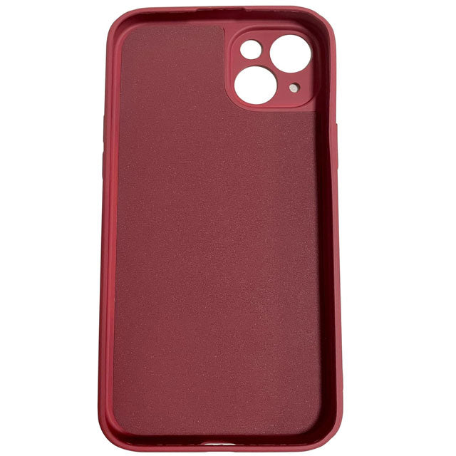 Burgundy iPhone 15 Plus Case – Liquid Silicone Full Protector, Shockproof & Waterproof with Precise Cutouts, Antislip Design & Hanging Strap