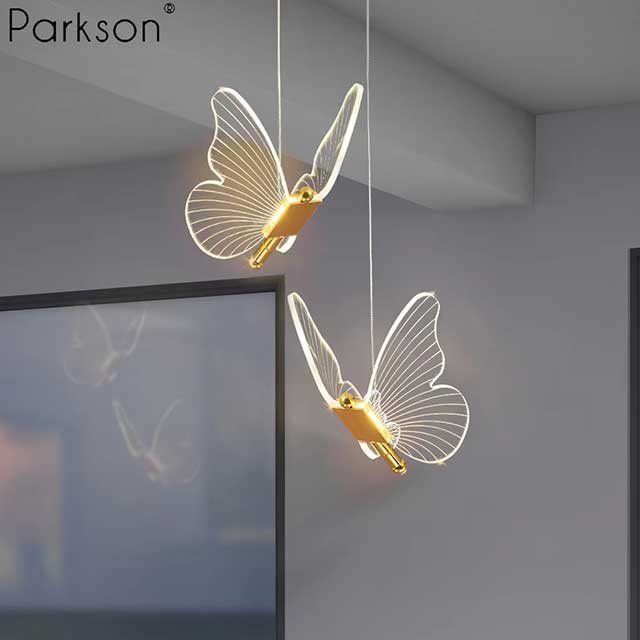 Butterfly LED Pendant Light – Nordic Hanging Ceiling Lamp for Bedroom, Living Room & Home Decor