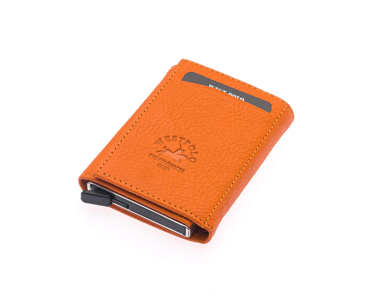Westpolo Safari Large Card Holder Genuine Leather Unisex Mechanism Wallet (5550)