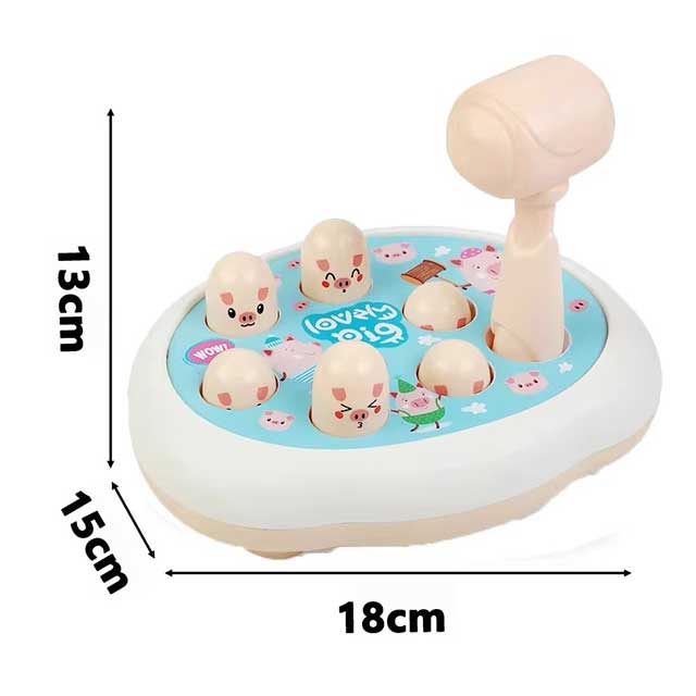 Cartoon Whac-A-Mole Montessori Toy – Animal-Themed Knocking Game for Toddlers & Kids, Educational Birthday Gift for Boys & Girls