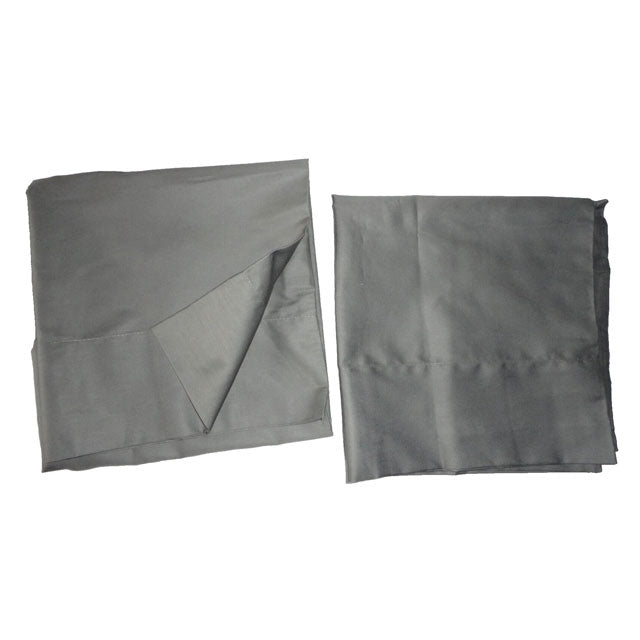 Casaluna Washed Supima Sateen Pillowcases – Medium Gray, Standard Size (2-Pack)