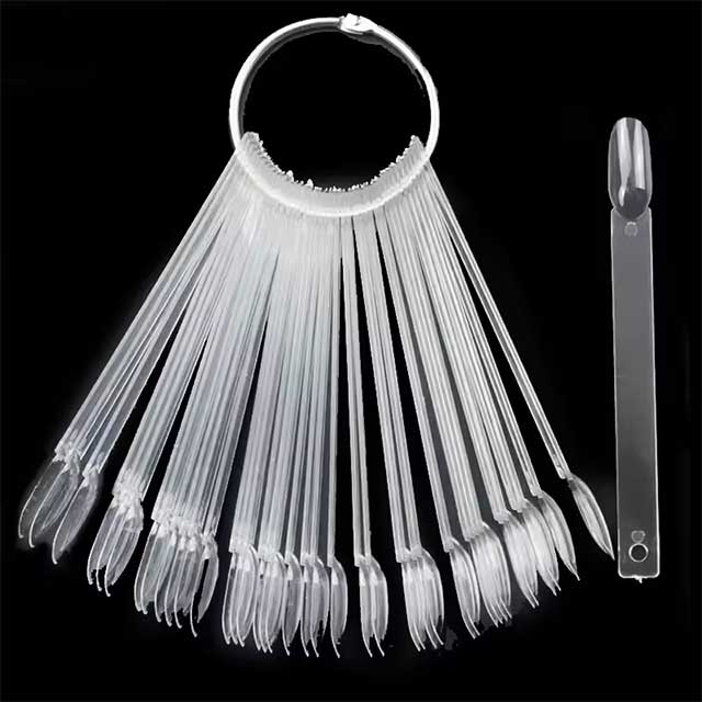 Clear Nail Color Sample Display