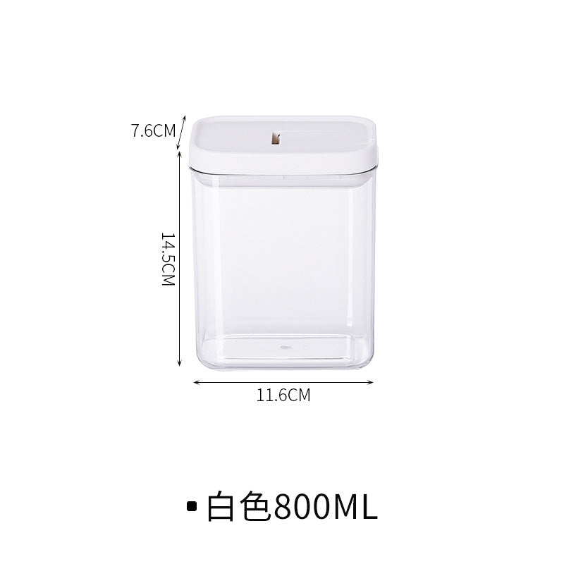 Clear Plastic Food Storage Container Sealed Jar