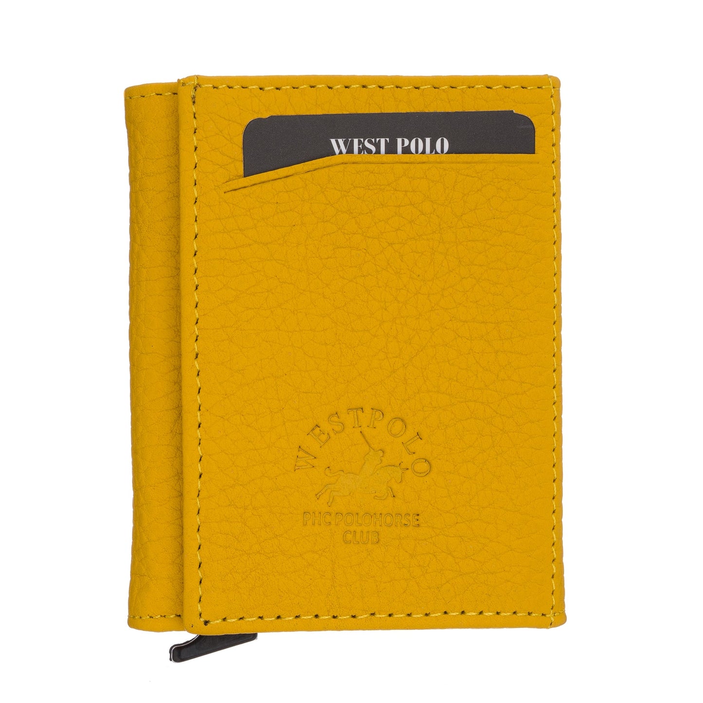 Westpolo Safari Large Card Holder Genuine Leather Unisex Mechanism Wallet (5550)