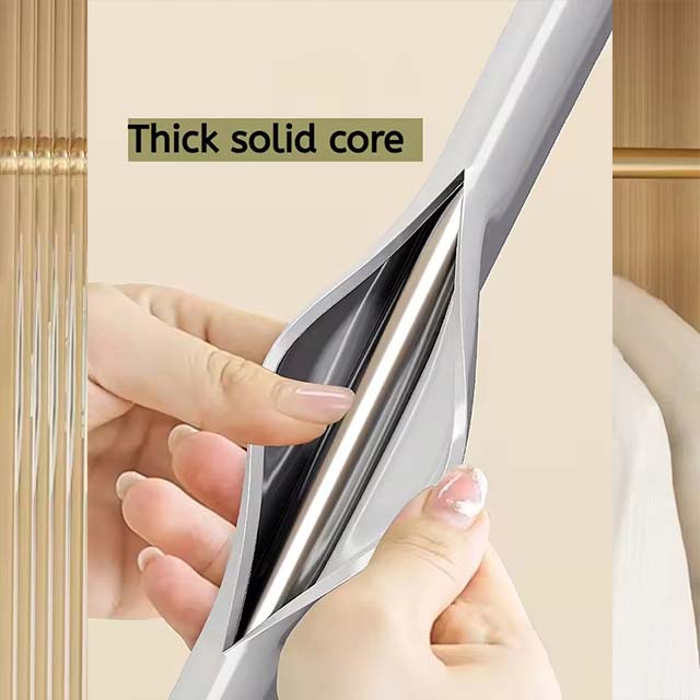 Impregnated Semi-round Coat Hanger Seamless Storage Thick Clothes Brace Non-slip Stainless Steel Clothes Hanging Adult