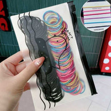 Colorful Elastic Nylon Hair Bands for Girls – High-Quality Kids Hair Accessories & Headdress | 200/300/500 Pcs Rubber Bands Pack