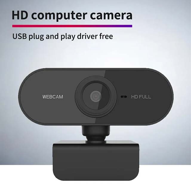 1080P Full HD Computer Network Camera- Microphone USB Plug PC Mac Laptop Desktop Live Video Call Work Mini Camera