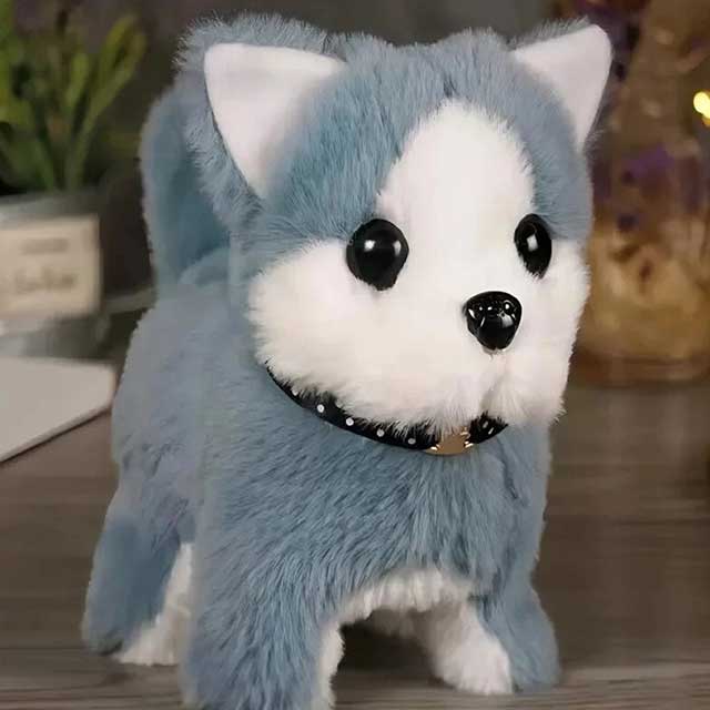 Cute Electric Simulation Dog Plush Toy – Realistic Chow Chow, Poodle, Labrador & Saint Bernard Pet for Kids | Interactive Walking & Barking Puppy Gift