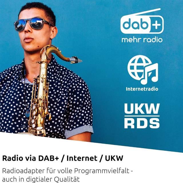 TechniSat DIGITRADIO 631 – راديو إنترنت ستيريو (DAB، FM، 70 واط 2.1 مع مضخم صوت، جهاز تحكم عن بعد، CD، USB، Bluetooth، AUX، WLAN، LAN، Spotify Connect، Alexa Control) – أنثراسايت