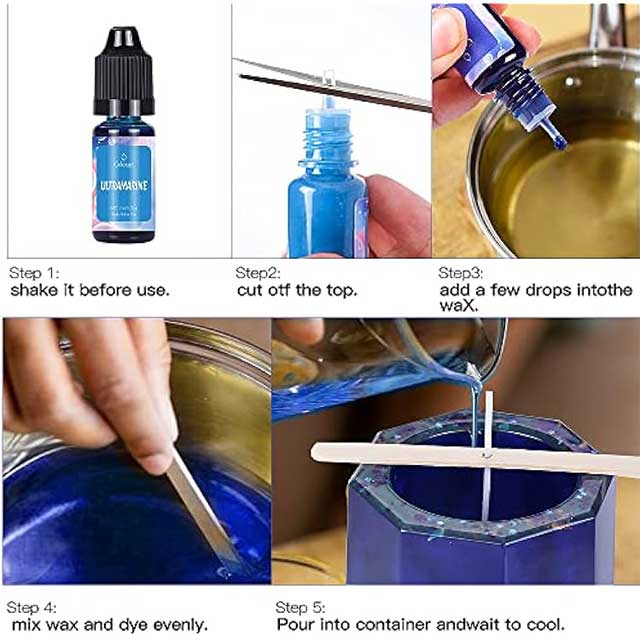 DIY Candle Colour Liquid Colorant