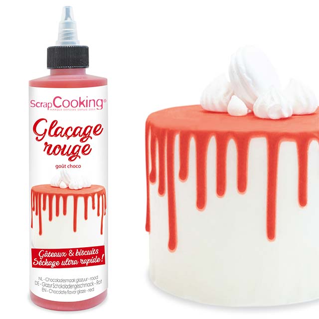 Decadent Red Drip Cake with Rich Chocolate Glaze – Perfect Celebration Dessert