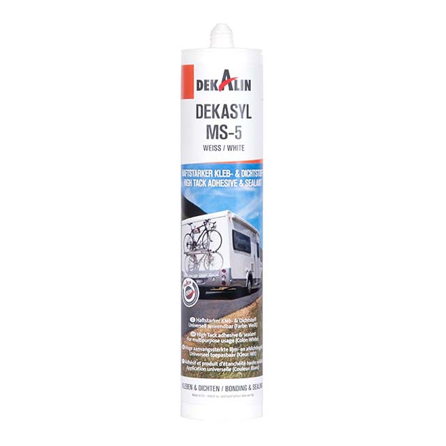 Dekalin DEKAsyl MS 5 MS Polymer Power Adhesive 290ml White – High Performance, Weather-Resistant Bonding Sealant for Construction & DIY Projects