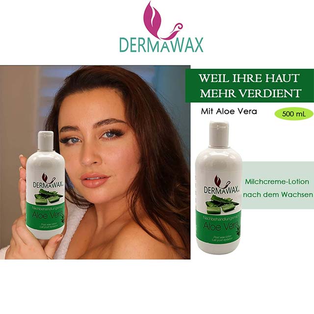 Dermawax Aloe Vera Post-Treatment Milk – Ultimate After Waxing Care, Wax Residue Remover & Nourishing Skin and Body Formula