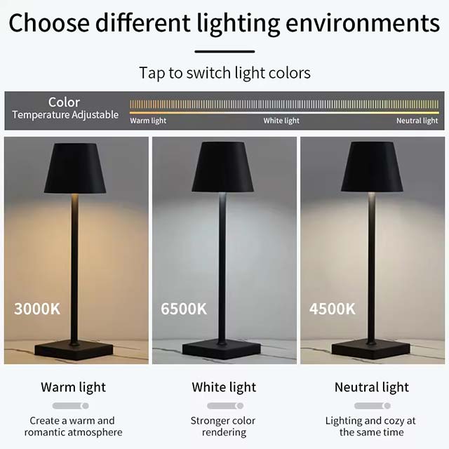 3-Color Touch Dimming LED Desk Lamp – Eye Protection, USB Plug-In, Night Light for Study, Side Table & Mini Bedside Use