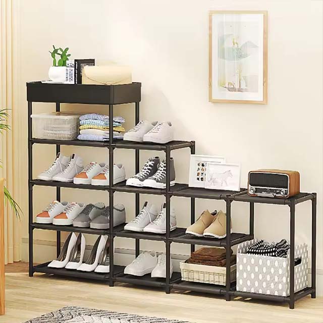 DIY Trapezoidal Shoe Rack – Multi-Purpose Storage & Assembly Shoe Cabinet Organizer
