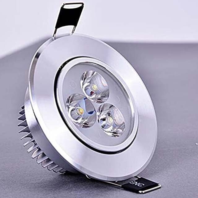 Downlight LED Ceiling Lamp – 3W/5W/7W Recessed Round LED Spotlight, Cool White 6000K, 220V/110V (3W Non-Dimmable Option)