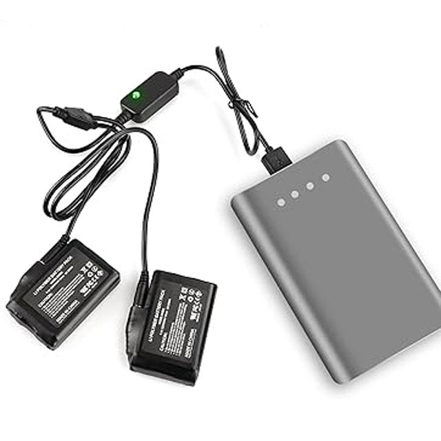 Dual USB-DC Rechargeable Battery Charger for Heated Gloves, Socks & Hats – Fast Portable Charger for Heated Apparel