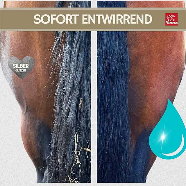 EMMA Silver Mane Spray 500ml – Premium Glitter Shine Spray for Horse Mane, Tail & Fur Care | Must-Have Horse Accessories