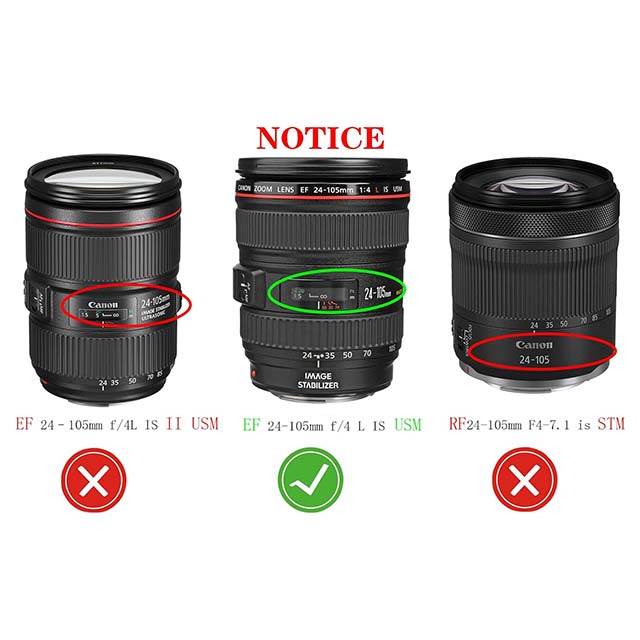 EW-83H Lens Hood for Canon EF 24-105mm f/4L IS USM (Not for IS II USM) - HUIPUXIANG 77mm Tulip Flower Digital Lens Hood, Black