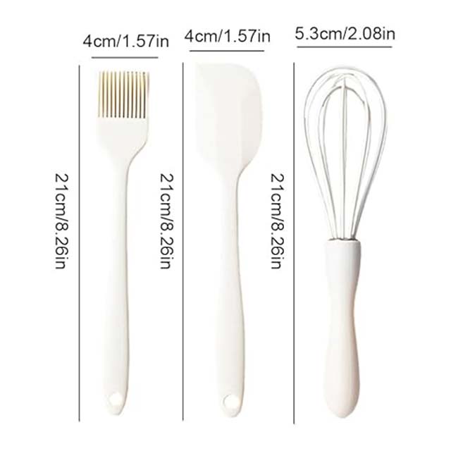 Modern Egg Beater & Kitchen Utensil Set – Oil Brush & Cake Decorating Scraper for Baking & Cooking
