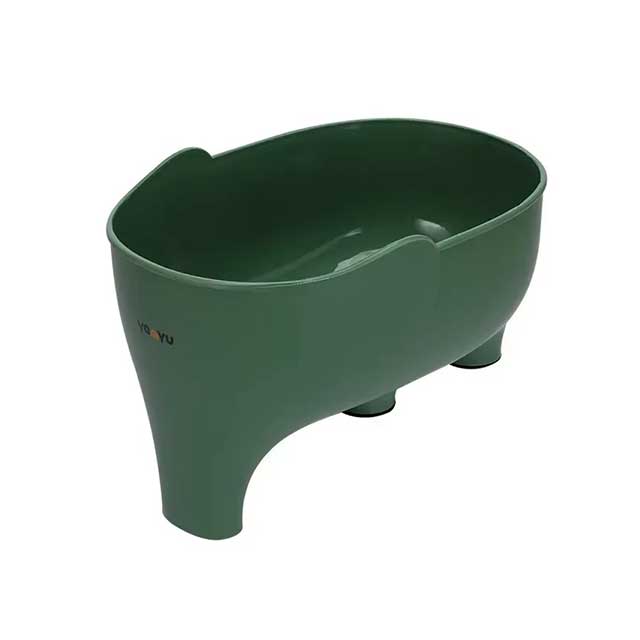 Elephant-Shaped Plastic Drain Basket – Multi-Purpose Kitchen Storage & Strainer for Fruits, Vegetables & Utensils | Cute Household Sink Drain Holder