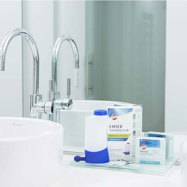 Emser Nasal Shower – Nasal Rinse Salt for Cold & Allergy Relief | 4 x 2.5g Sachets for Optimal Nasal Care and Hygiene