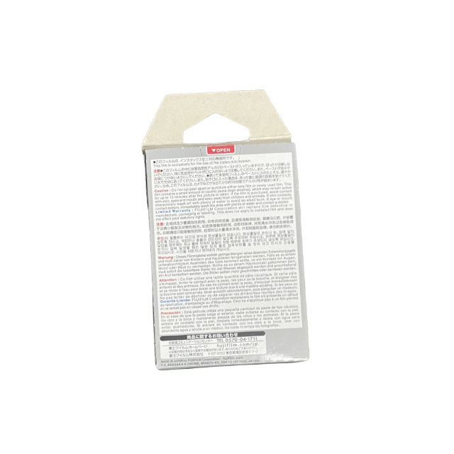 Film instantané monochrome FUJIFILM Instax Mini – Film noir et blanc pour appareils photo Instax Mini