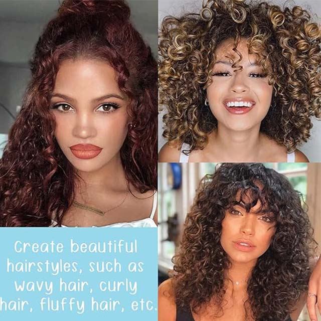 Fashion Base 1 Piece Non-Slip Hair Perm Rod – Cold Wave Plastic Perming Curlers with Elastic Rubber Band