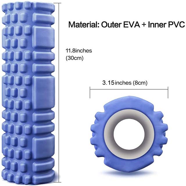 Foam Roller, Super Massage Foam Roller for Car Massage, Exercise Muscle Roller for Muscle Massage, Trigger Point Grid for Yoga